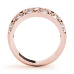 Curverd Wedding Ring, in Rose Gold - 50410