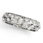 Curverd Wedding Ring, in Platinum - 50410