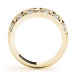 Curverd Wedding Ring, in Yellow Gold - 50410