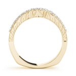 Curverd Wedding Ring, in Yellow Gold - 50411