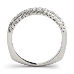 Channel Set Wedding Ring, in Sterling Silver - 50412