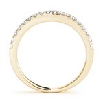 Curverd Wedding Ring, in Yellow Gold - 50417