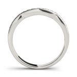 Curverd Wedding Ring, in Sterling Silver - 50418