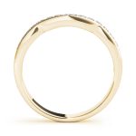 Curverd Wedding Ring, in Yellow Gold - 50418