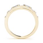 Fancy Shape Princess Wedding Ring, in Yellow Gold - 50419