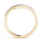 Curverd Wedding Ring, in Yellow Gold - 50423