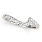 Curverd Wedding Ring, in Sterling Silver - 50427