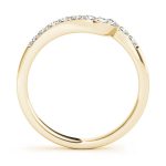 Curverd Wedding Ring, in Yellow Gold - 50427