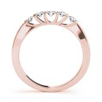 Bar Set Wedding Ring, in Rose Gold - 50429