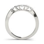 Bar Set Wedding Ring, in Sterling Silver - 50429