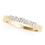 Bar Set Wedding Ring, in Yellow Gold - 50429