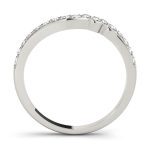 Curverd Wedding Ring, in Platinum - 50430