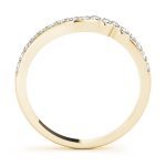 Curverd Wedding Ring, in Yellow Gold - 50430