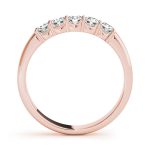 Prong Set Wedding Ring, in Rose Gold - 50437