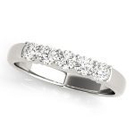 Prong Set Wedding Ring, in Platinum - 50437