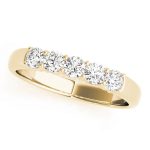 Prong Set Wedding Ring, in Yellow Gold - 50437