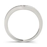 Curverd Wedding Ring, in Platinum - 50439