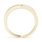 Curverd Wedding Ring, in Yellow Gold - 50439