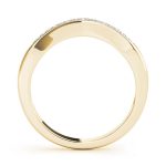 Curverd Wedding Ring, in Yellow Gold - 50441