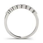 Bezel Set Wedding Ring, in Platinum - 50448