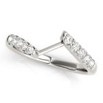 Curverd Wedding Ring, in Platinum - 50450