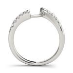 Curverd Wedding Ring, in Platinum - 50450