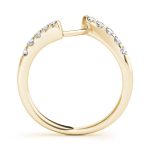 Curverd Wedding Ring, in Yellow Gold - 50450