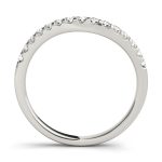 Curverd Wedding Ring, in Platinum - 50453