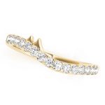 Curverd Wedding Ring, in Yellow Gold - 50453