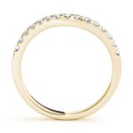 Curverd Wedding Ring, in Yellow Gold - 50453