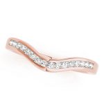 Channel Set Wedding Ring, in Rose Gold - 50455