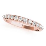 Prong Set Wedding Ring, in Rose Gold - 50456