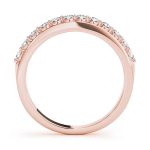 Prong Set Wedding Ring, in Rose Gold - 50456