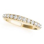 Prong Set Wedding Ring, in Yellow Gold - 50456