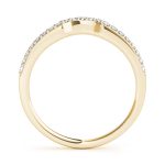 Curverd Wedding Ring, in Yellow Gold - 50457