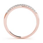 Pave Wedding Ring, in Rose Gold - 50463