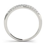 Pave Wedding Ring, in Sterling Silver - 50463