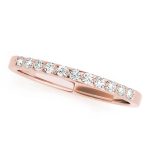 Prong Set Wedding Ring, in Rose Gold - 50480