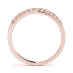 Prong Set Wedding Ring, in Rose Gold - 50480