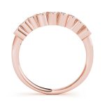 Curverd Wedding Ring, in Rose Gold - 50483