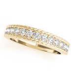 Prong Set Wedding Ring, in Yellow Gold - 50485