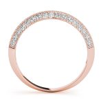 Prong Set Wedding Ring, in Rose Gold - 50486