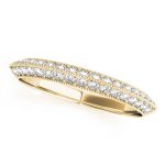 Prong Set Wedding Ring, in Yellow Gold - 50486