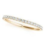 Prong Set Wedding Ring, in Yellow Gold - 50489