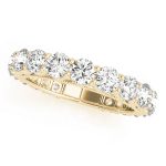 Prong Set Wedding Ring, in Yellow Gold - 50491