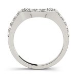 Curverd Wedding Ring, in Platinum - 50494