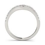 Curverd Wedding Ring, in Platinum - 50496