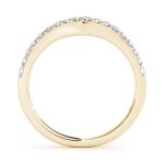 Curverd Wedding Ring, in Yellow Gold - 50496