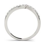 Curverd Wedding Ring, in Sterling Silver - 50499