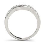 Curverd Wedding Ring, in Platinum - 50500